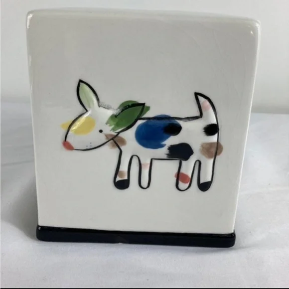 JENNY FAW CATS & DOGS TISSUE HOLDER - Picture 3 of 6